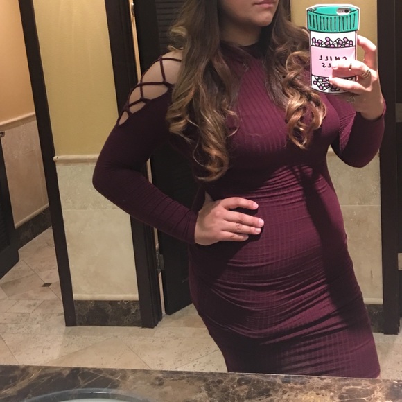 New super Stretch Ribbed dress fits s-L - Picture 4 of 4